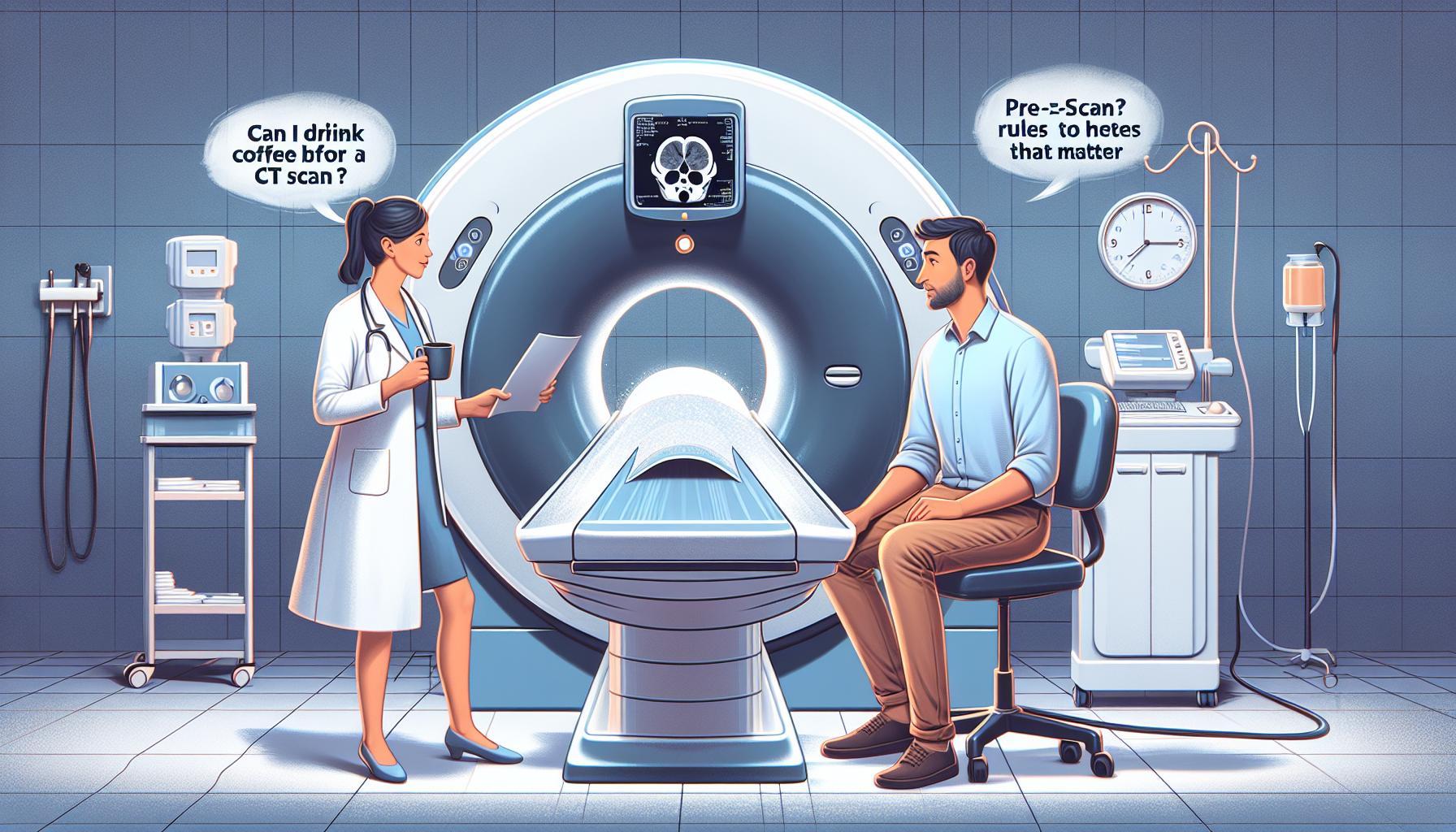 Can I Drink Coffee Before a CT Scan? Pre-Scan Rules That Matter